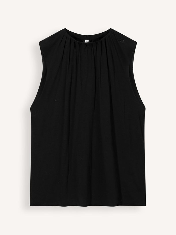 pleated top jersey organic cotton top