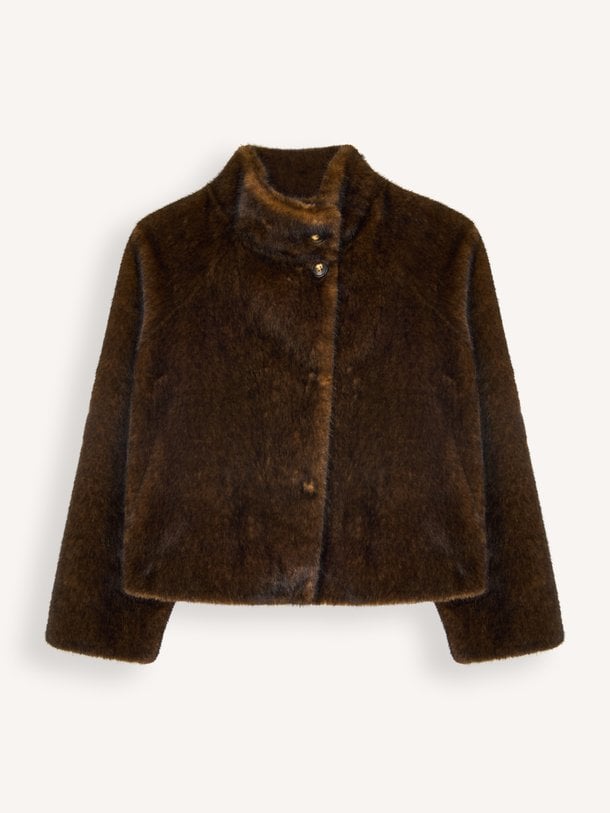 MALLOW Faux Mink Mallow, fake fur reversible jas