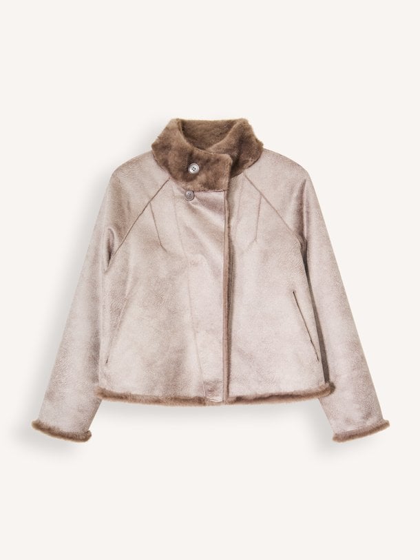 MALLOW Faux Mink Mallow, fake fur reversible jack