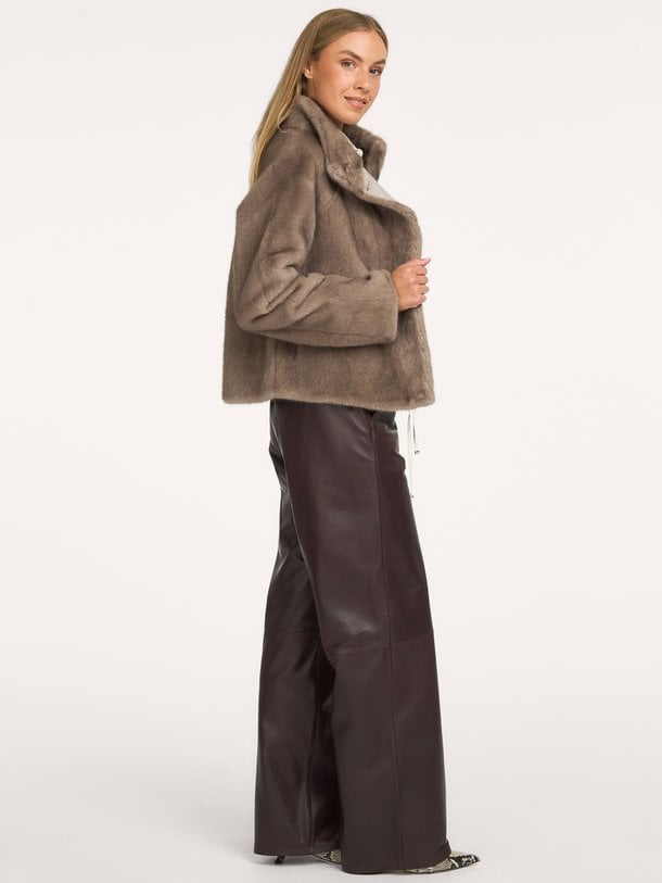 MALLOW Faux Mink Mallow, fake fur reversible jack
