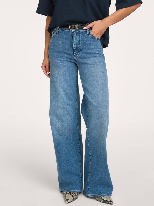 Le Slim Palazzo Long, high waist wide fit jeans