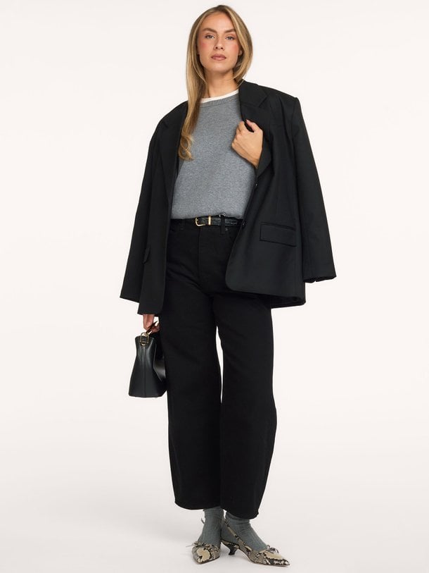 THE BOW CROP The Bow Crop, high waist barrel fit jeans