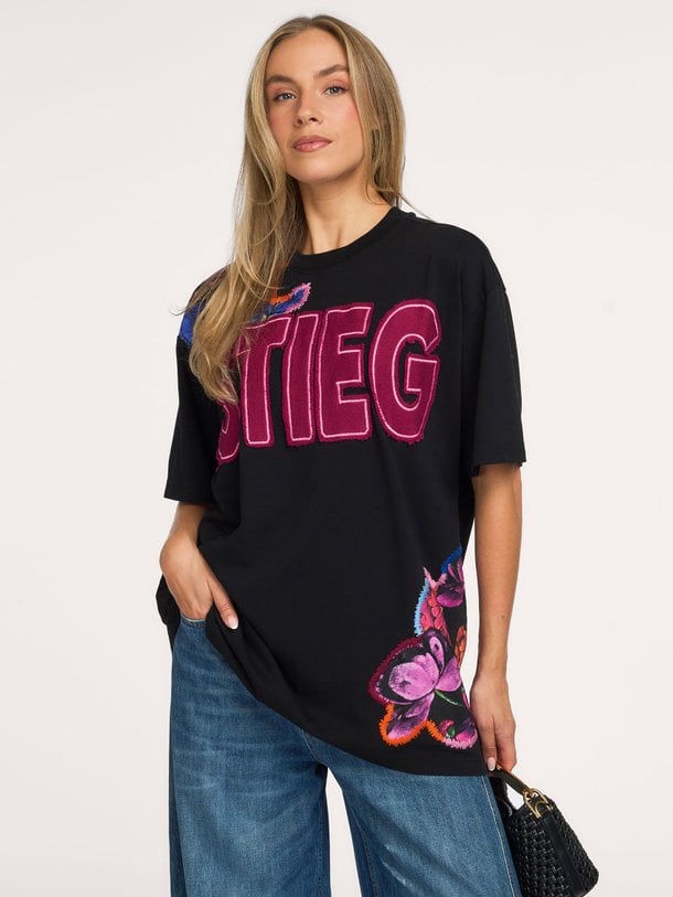 Nero Oversized T-shirt Nero, katoenen oversized T-shirt