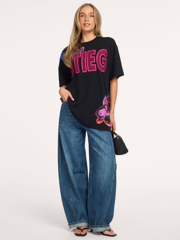Nero Oversized T-shirt Nero, katoenen oversized T-shirt