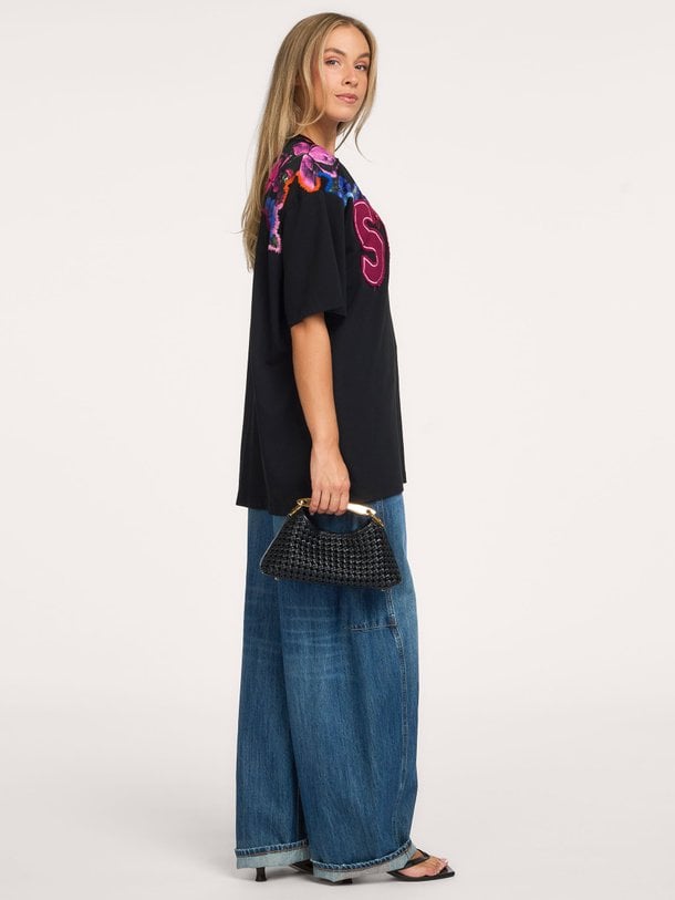 Nero Oversized T-shirt Nero, katoenen oversized T-shirt