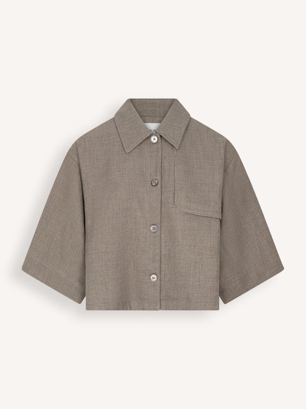 CLENDEAU Poncho shirt top Clendeau, viscosemix blouse