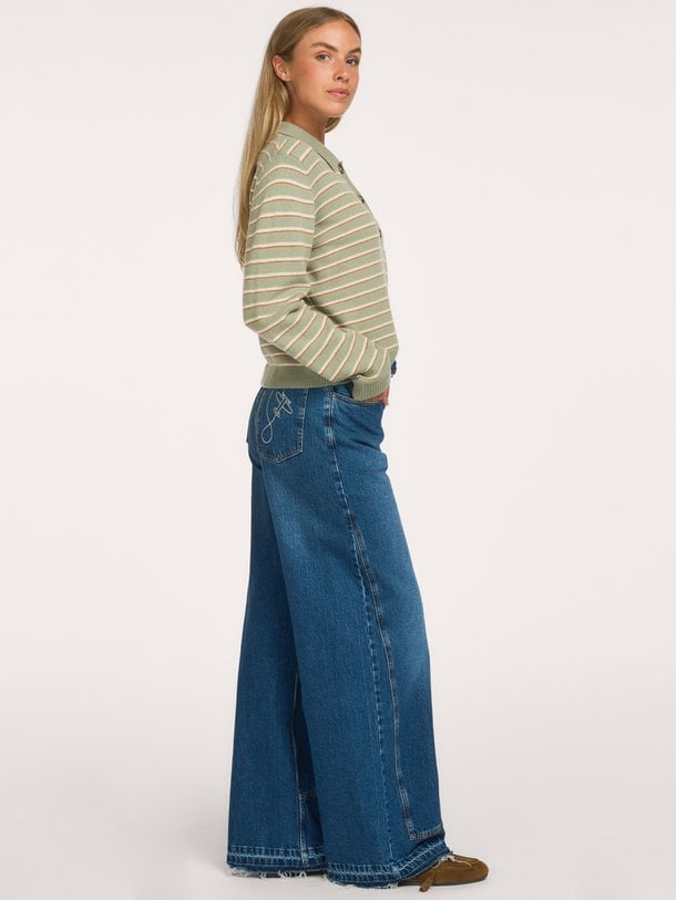 Niema, high waist wide leg jeans