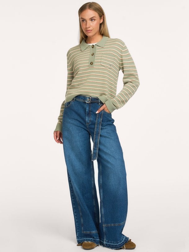 Niema, high waist wide leg jeans