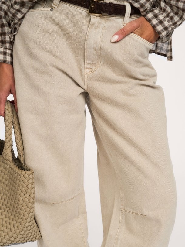 Brave barrel leg jeans Brave, high waist barrel fit non-stretch jeans