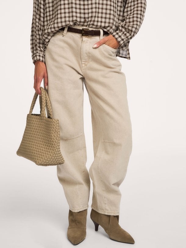Brave barrel leg jeans Brave, high waist barrel fit non-stretch jeans