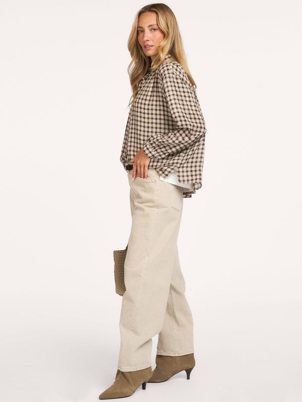 Brave barrel leg jeans Brave, high waist barrel fit non-stretch jeans