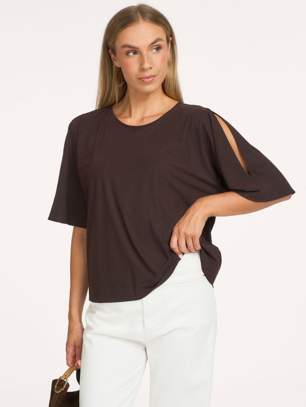 Shelly, light travel jersey top