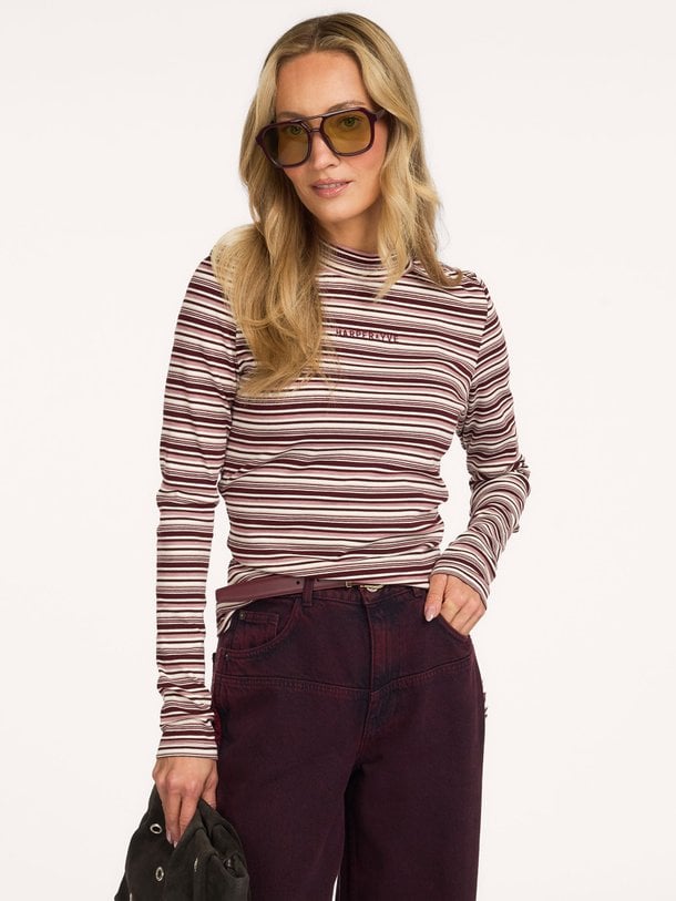 Jane, katoenmix gestreepte longsleeve