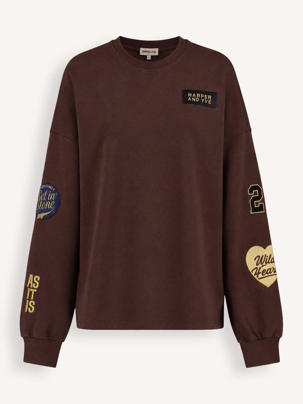 PATCH-SW Patch, katoenen sweater met patches