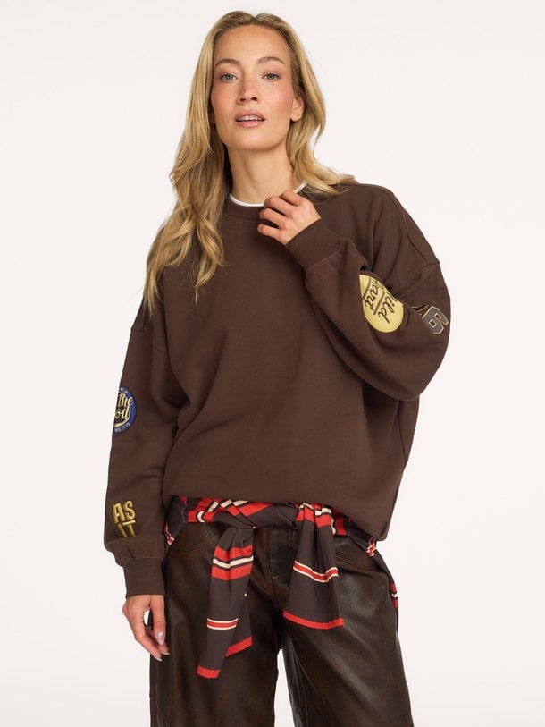 PATCH-SW Patch, katoenen sweater met patches