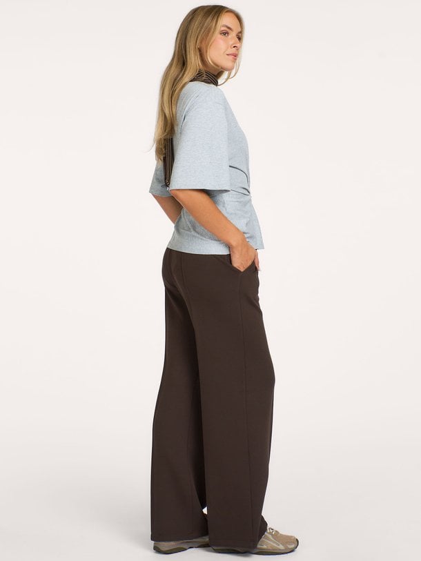 Dori Wrap detail tee Dori, katoenen wrap T-shirt