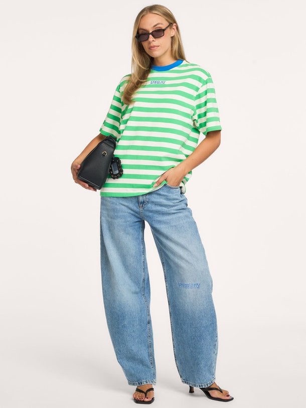Caira Regular T-shirt Caira, katoenen gestreept T-shirt