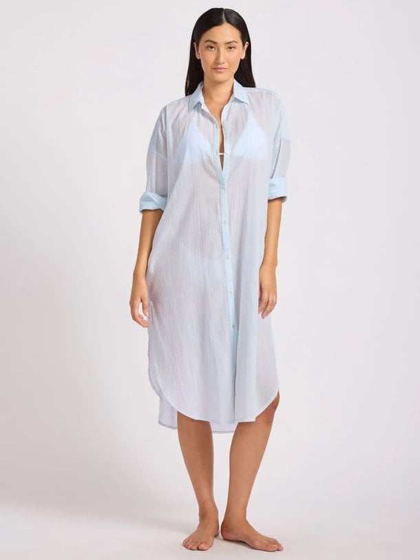 Cotton Voile Shirt Dress Katoenen jurk