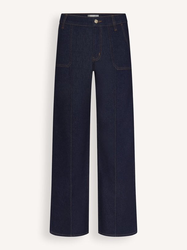 High waist straight fit jeans