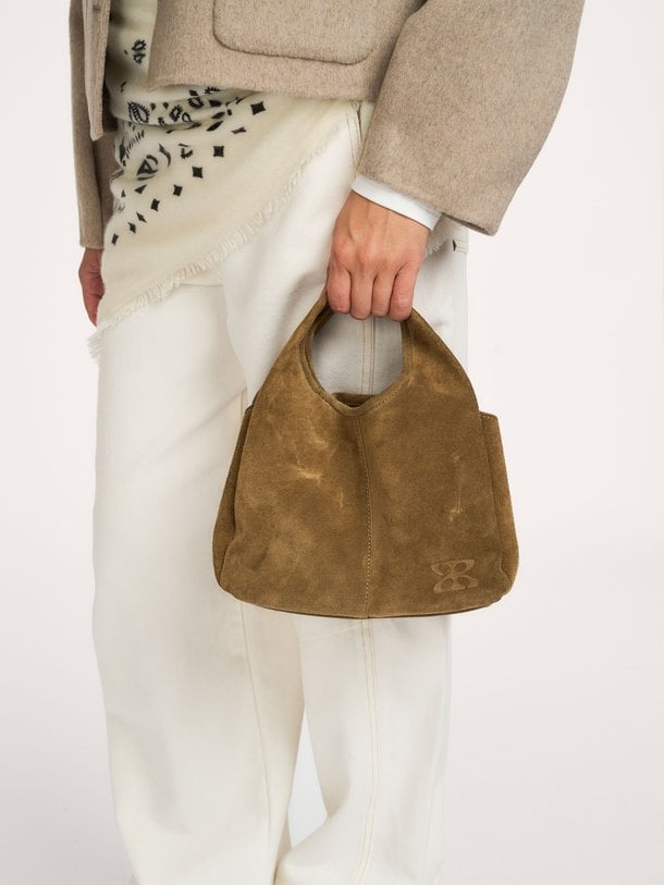 HARLEE Gritty Suede Harlee, suède schouder-/handtas