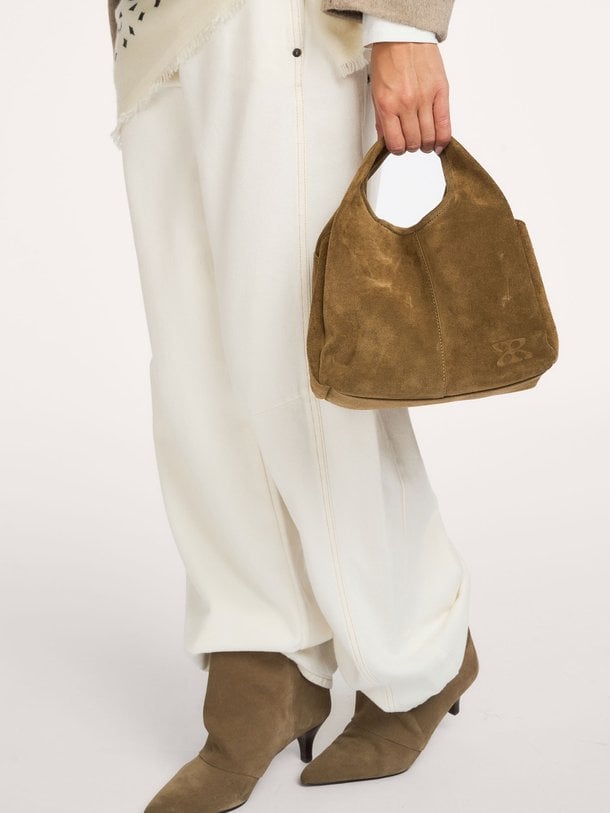 HARLEE Gritty Suede Harlee, suède schouder-/handtas