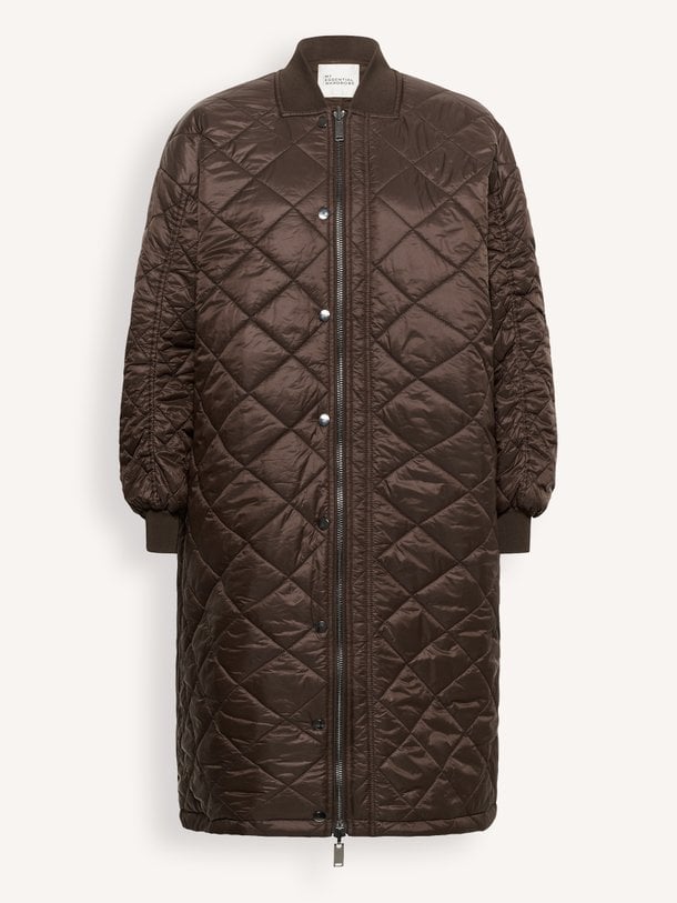 HelgaMW Reversable Long Jacket Helga, geweven reversible jas
