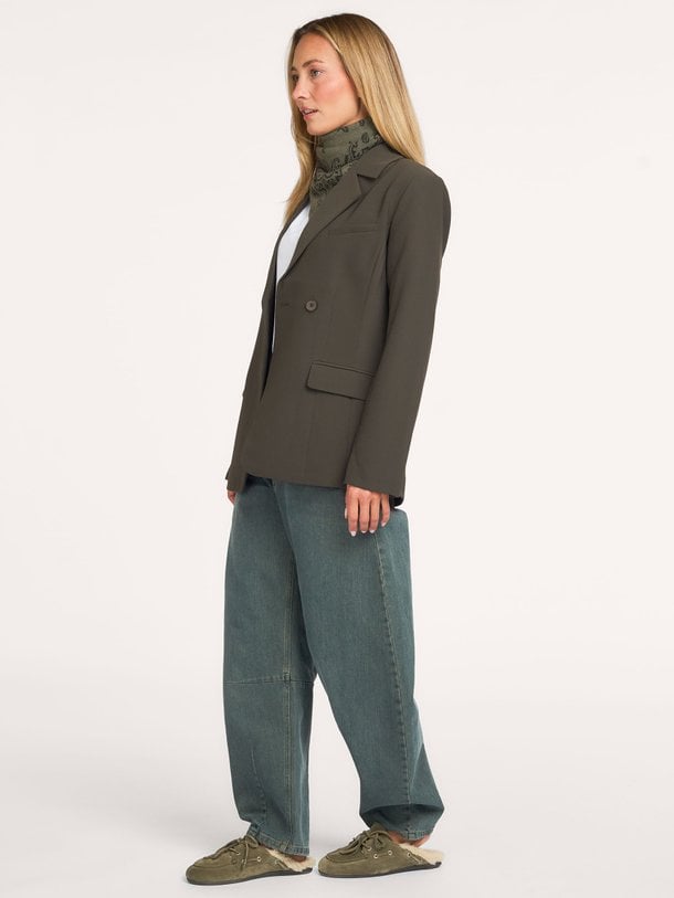 Fique Fitted Blazer Fique, geweven getailleerde blazer