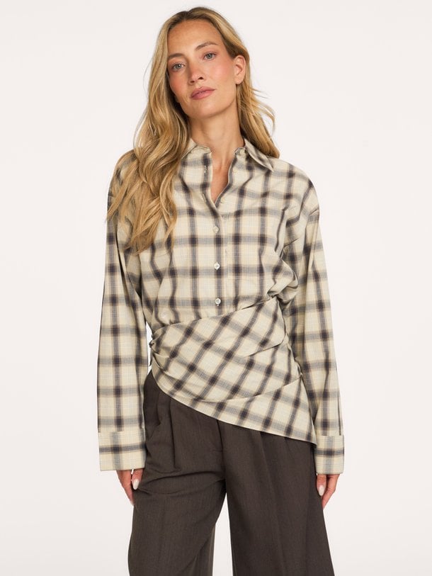Liria Shirt Liria, katoenen geruite blouse