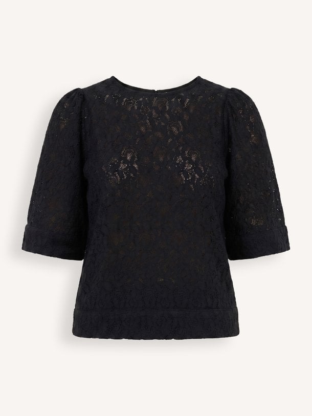 olivia lace blouse Olivia, katoenmix kanten top