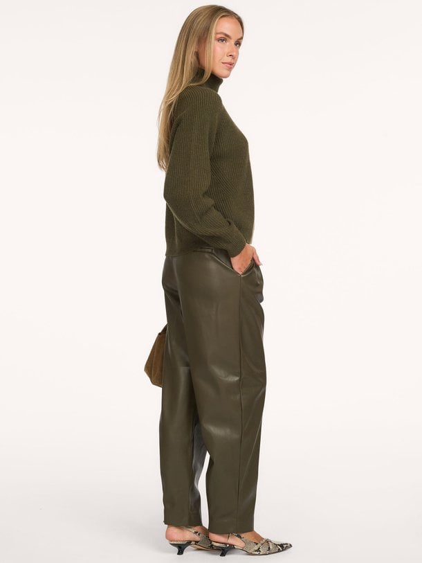 Minora faux leather barrel pants Minora, leatherlook barrel broek