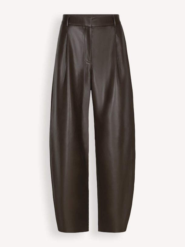 Minora faux leather barrel pants Minora, leatherlook barrel broek