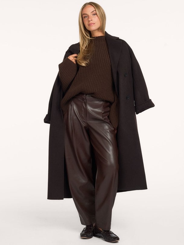 Minora faux leather barrel pants Minora, leatherlook barrel broek
