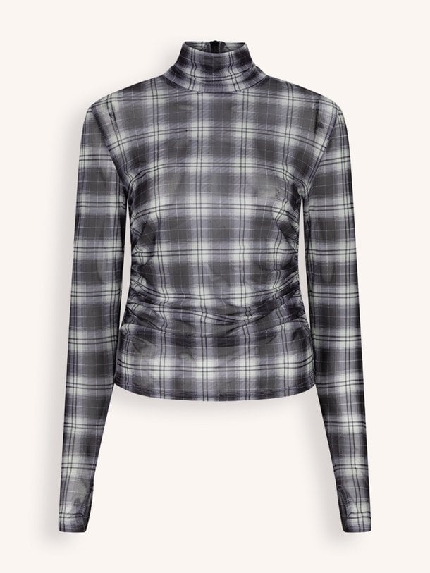 Casha, geweven mesh top