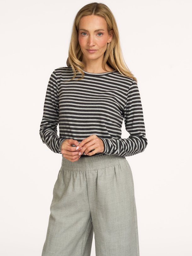 CIBRIS longsleeves striped tee Cibris, viscosemix gestreepte longsleeve