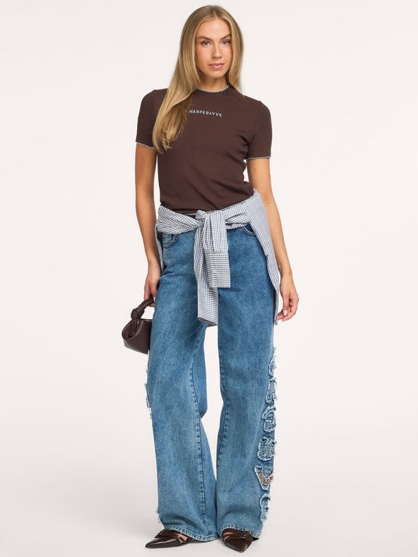 Yve, high waist wide fit jeans
