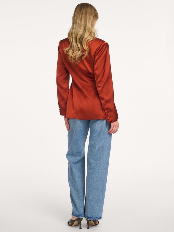 Rush tailored bold satin blazer Rush, geweven blazer