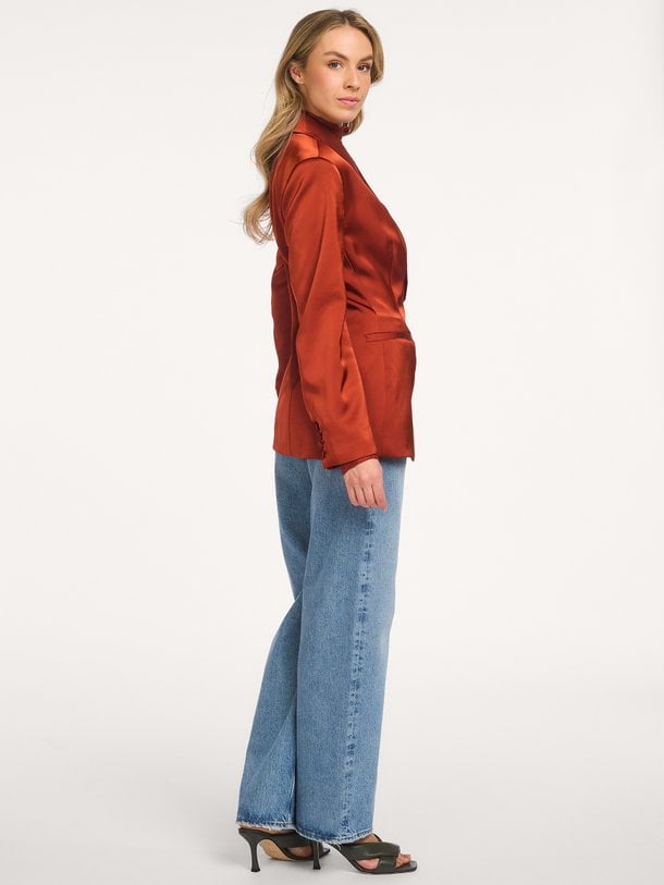 Rush tailored bold satin blazer Rush, geweven blazer