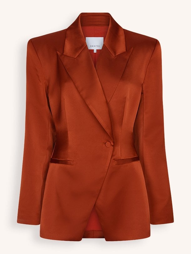 Rush tailored bold satin blazer Rush, geweven blazer