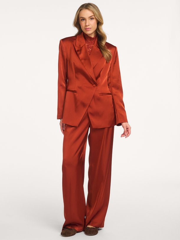 Rush tailored bold satin blazer Rush, geweven blazer