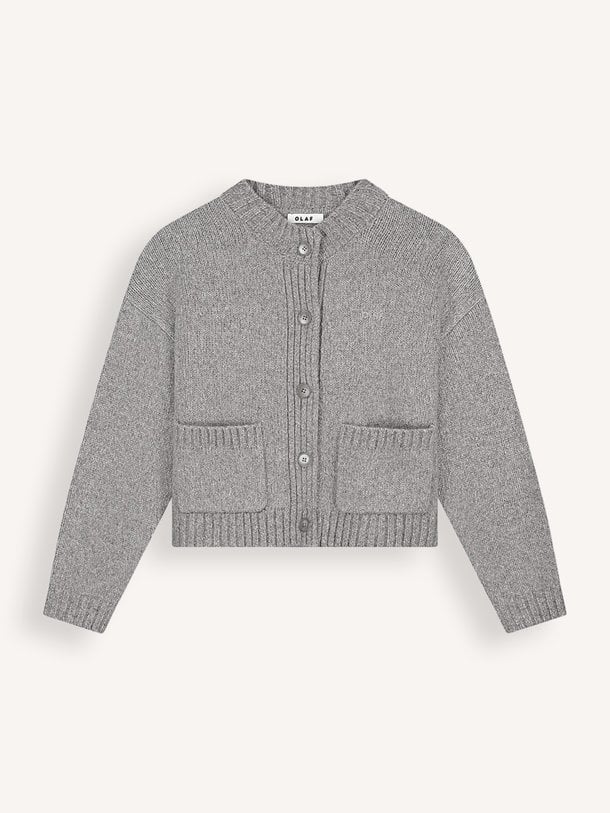 WOOL KNITTED CARDIGAN Wolmix vest