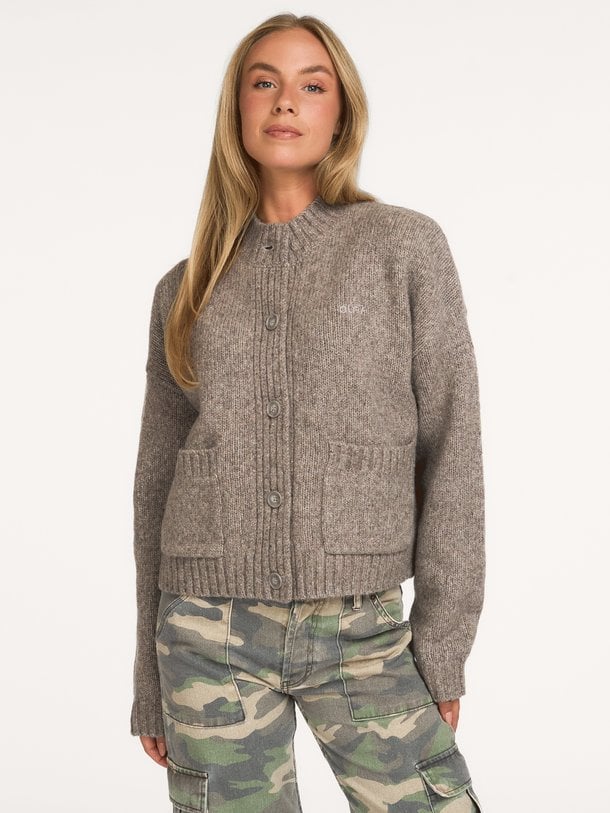 WOOL KNITTED CARDIGAN Wolmix vest