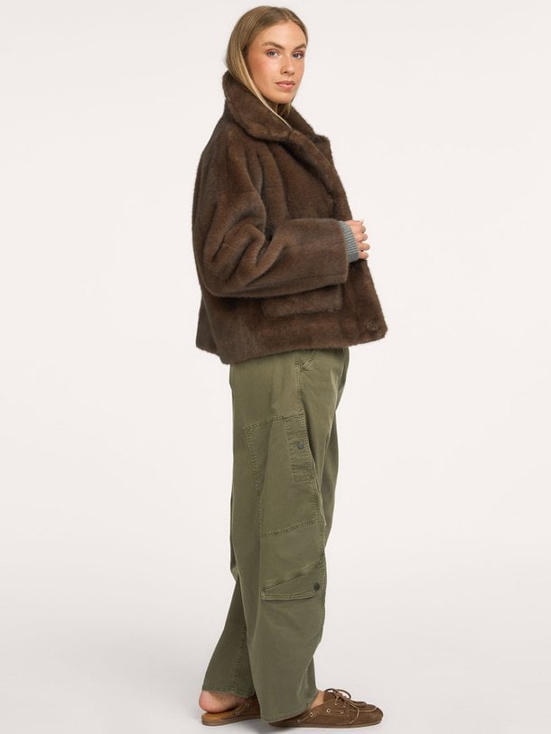 FAJE Faux Mink Faje, fake fur reversible jack