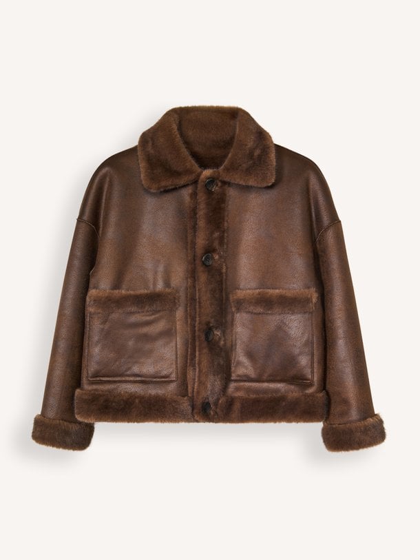 FAJE Faux Mink Faje, fake fur reversible jack