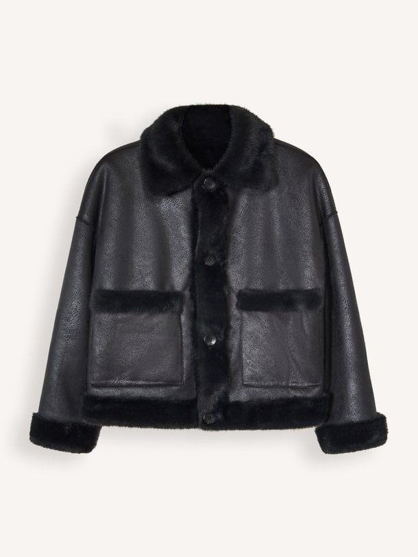 FAJE Faux Mink Faje, fake fur reversible jack