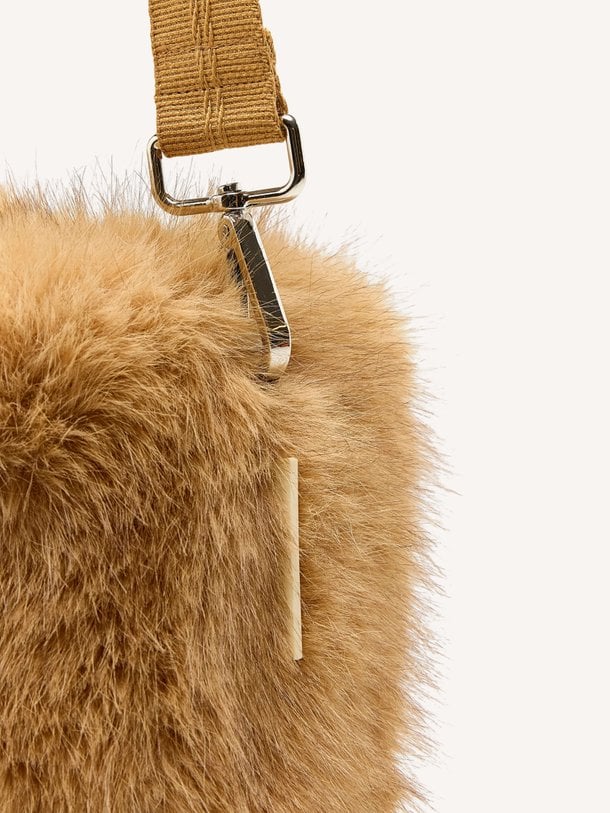 Hochet, fake fur schouder-/handtas