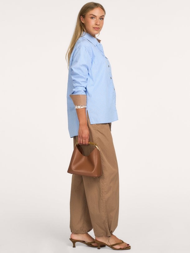 Melinda, organic cotton gestreepte blouse