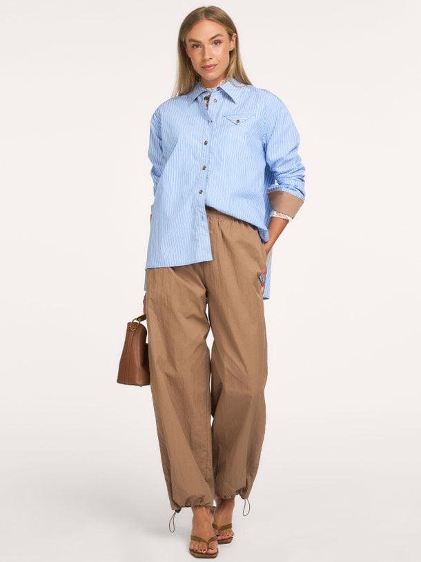 Melinda, organic cotton gestreepte blouse