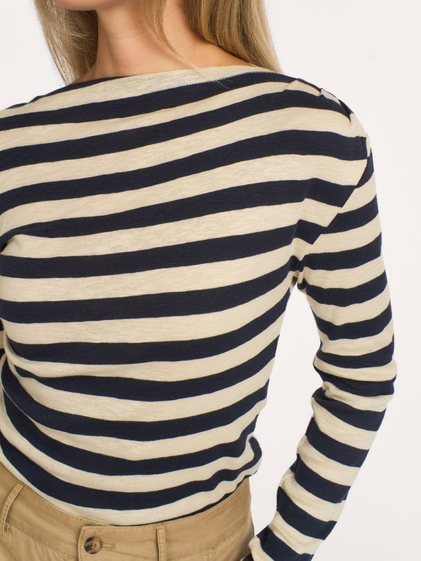 leya big stripe top Leya, organic cotton gestreepte longsleeve