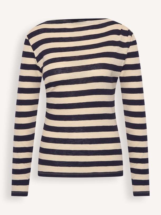 leya big stripe top Leya, organic cotton gestreepte longsleeve