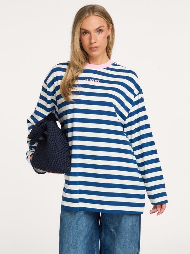 Alberta Skate Longsleeve Alberta, katoenen gestreepte longsleeve